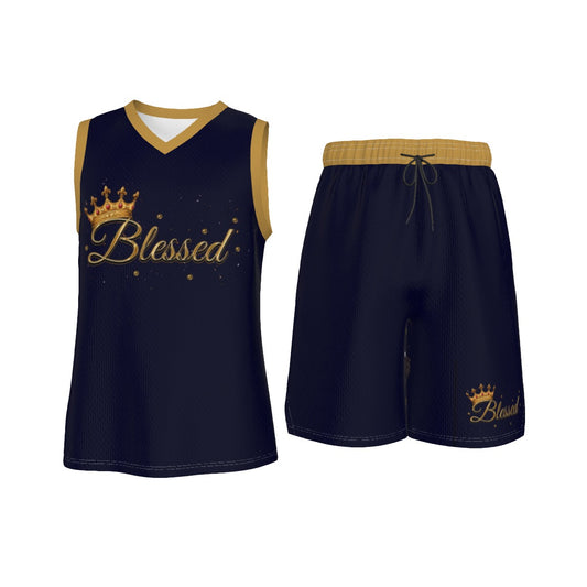 Made Royal Men's V Neck Basketball Suit