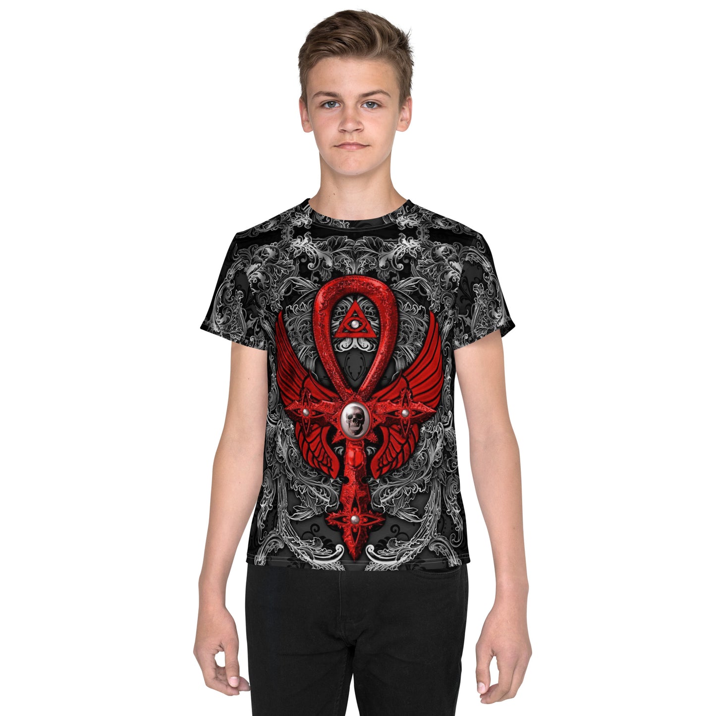 Kid's Egyptian Ankh crew neck t-shirt