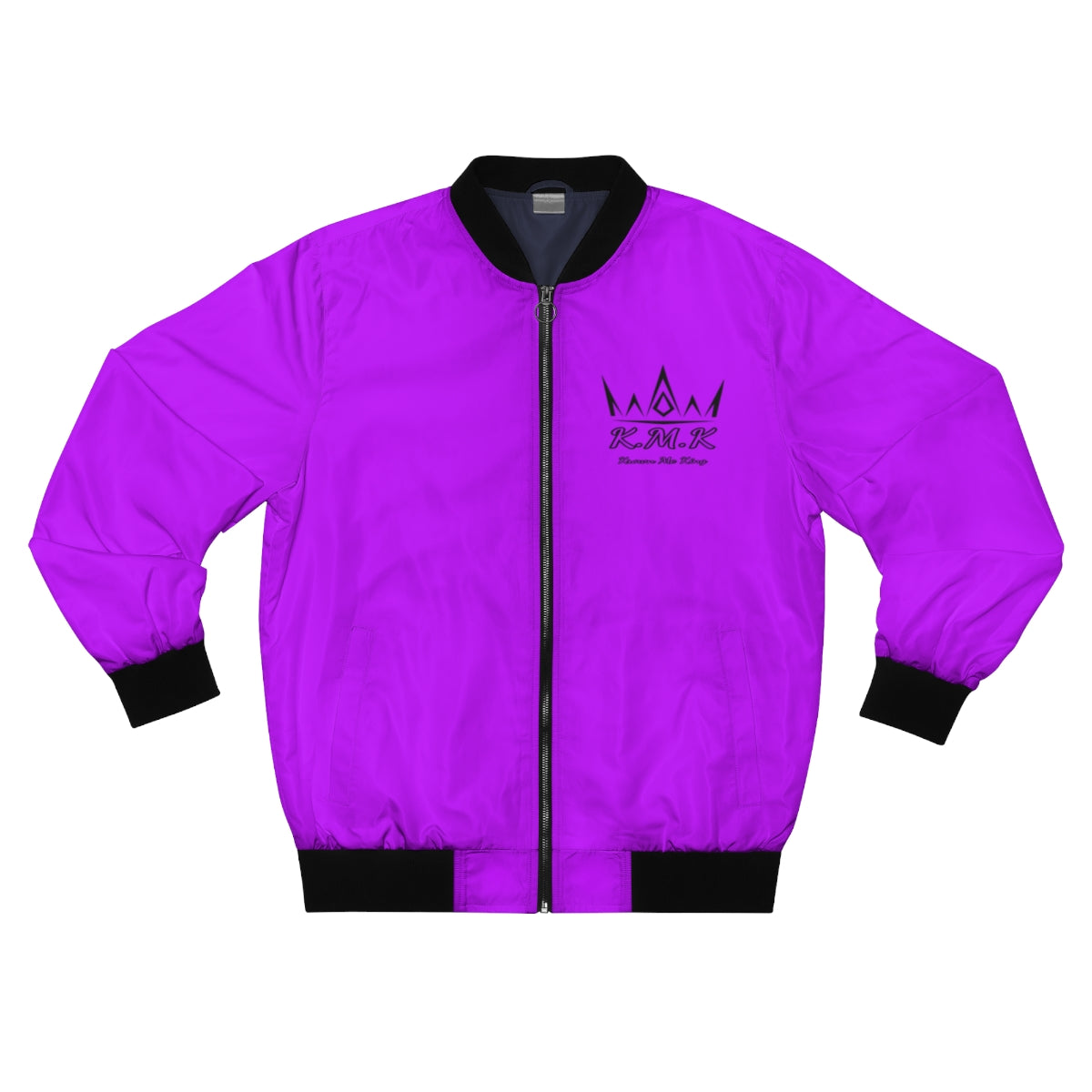 Krown Me King Puple Men's Bomber Jacket