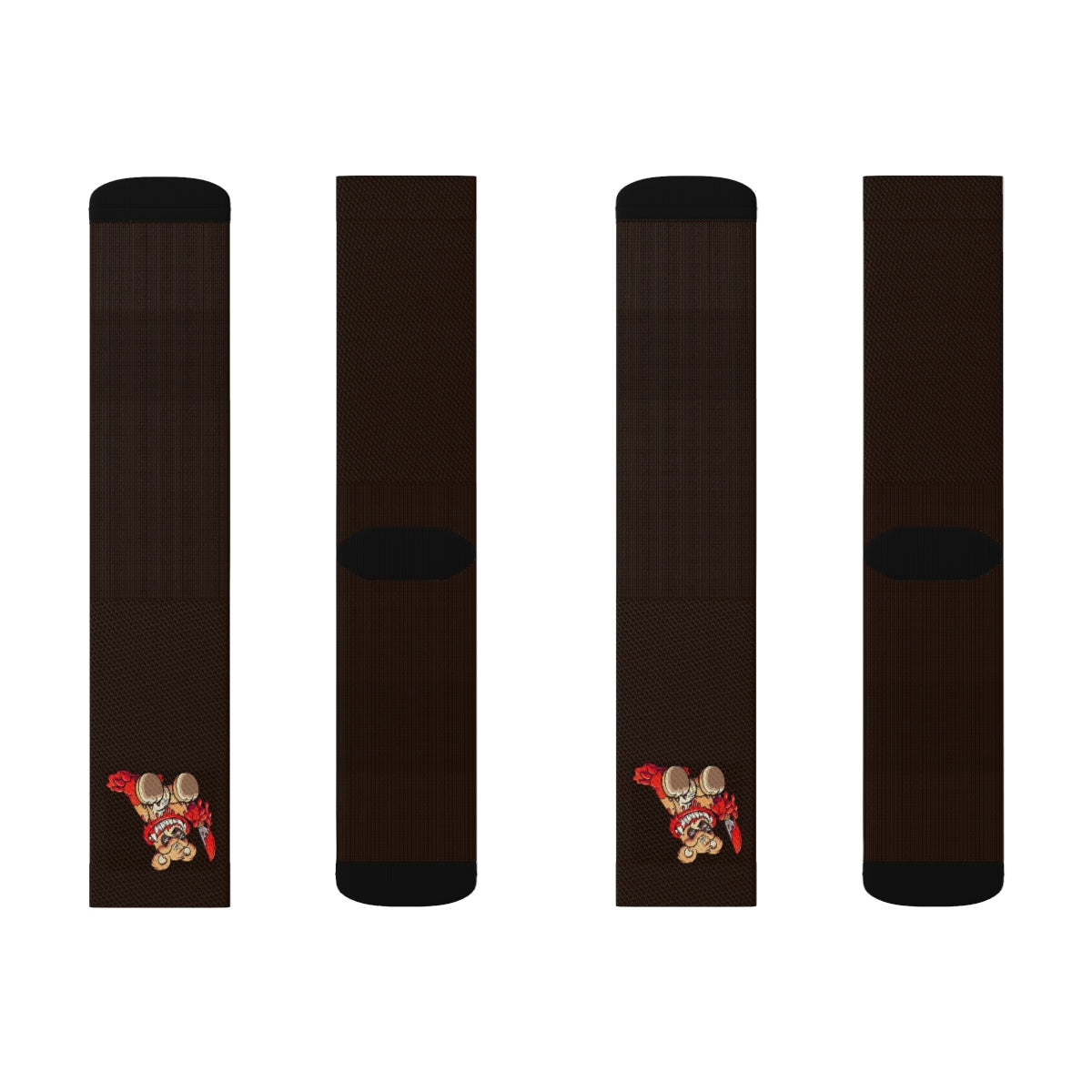 Evil Teddy Bear Crew Socks