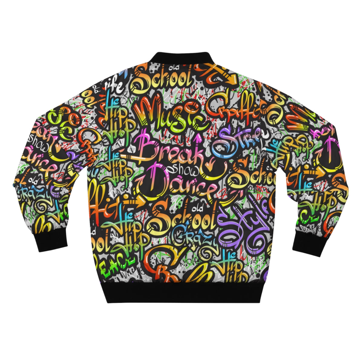 Graffiti Style Bomber Jacket