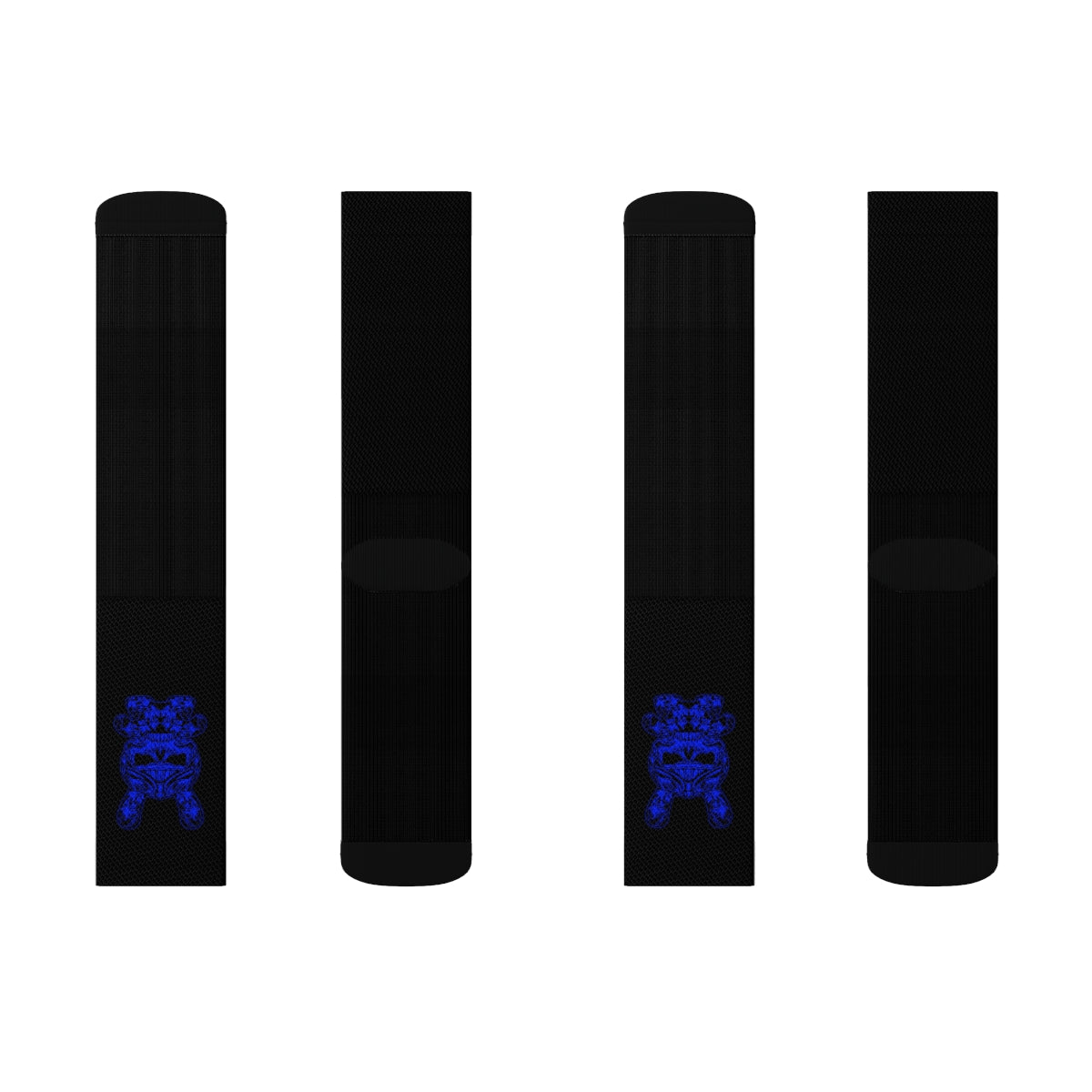 B RABB Black & Blue Crew Socks