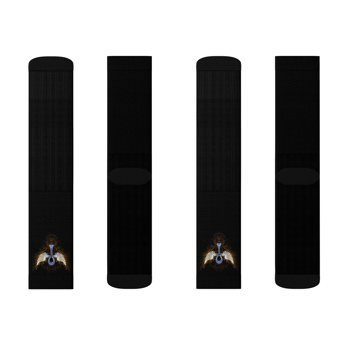 Blue Ankh Crew Socks