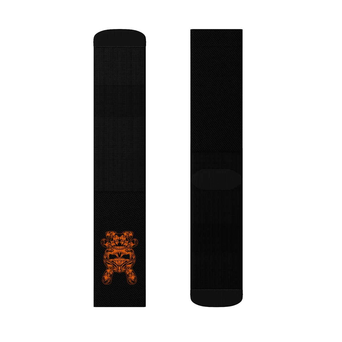 B RABB Black & Orange Crew Socks
