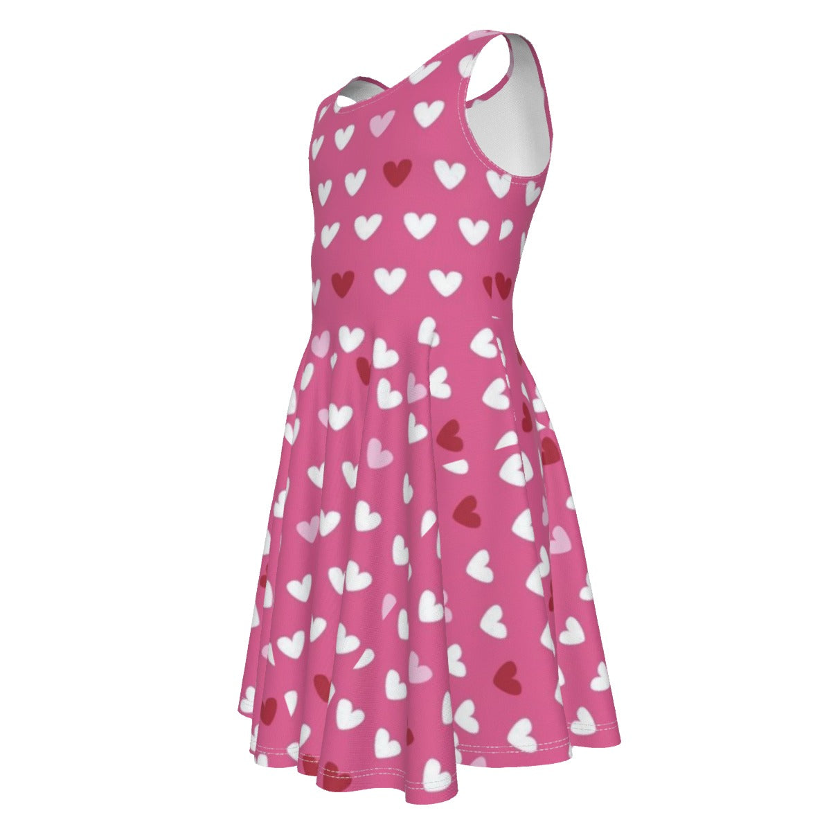 Her Heart Kid's Sleeveless Vest Dress