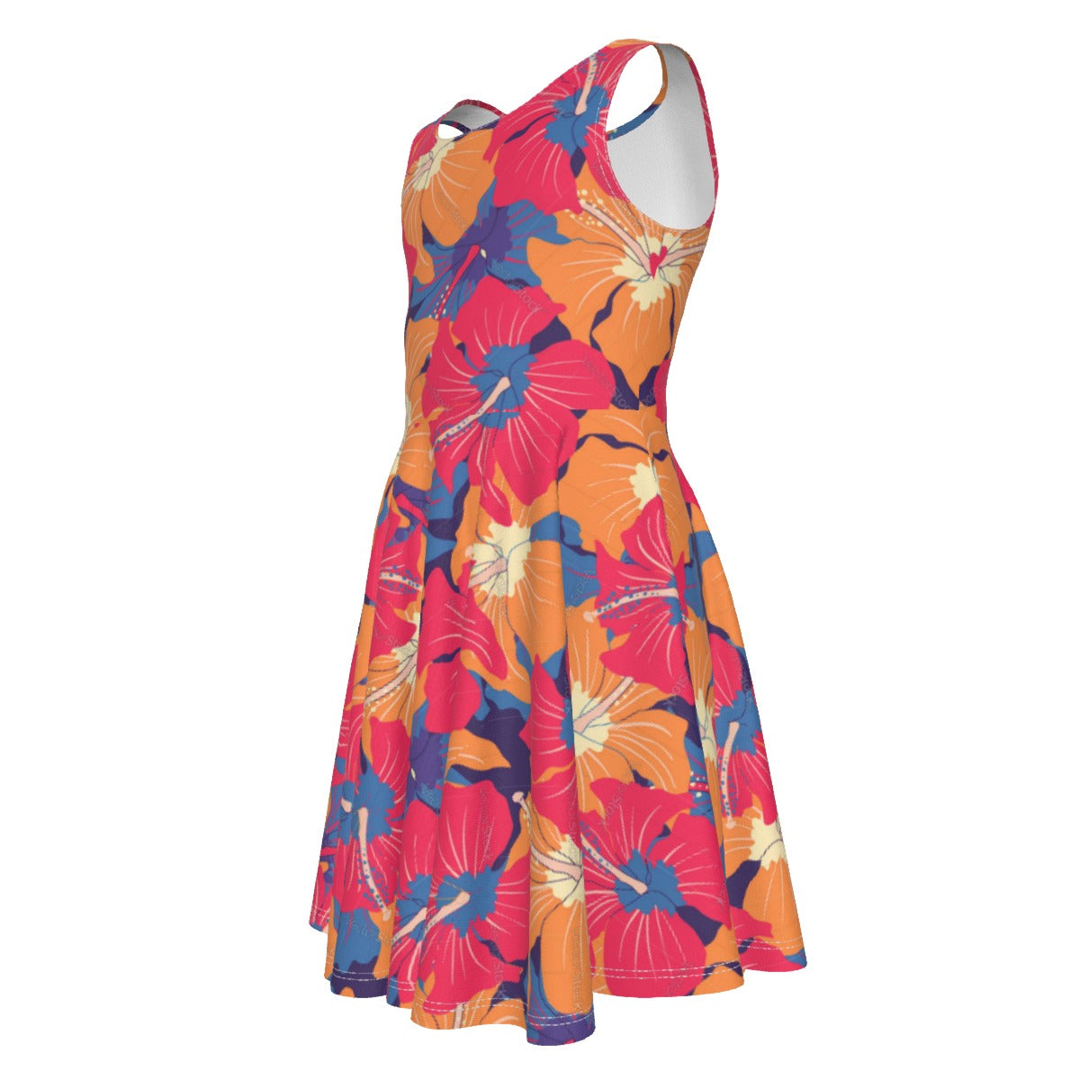Cris'Sai's Pretty Little Flowers Kid's Sleeveless Vest Dress