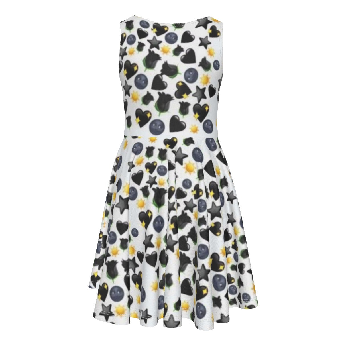 Heart Emoji Kid's Sleeveless Vest Dress