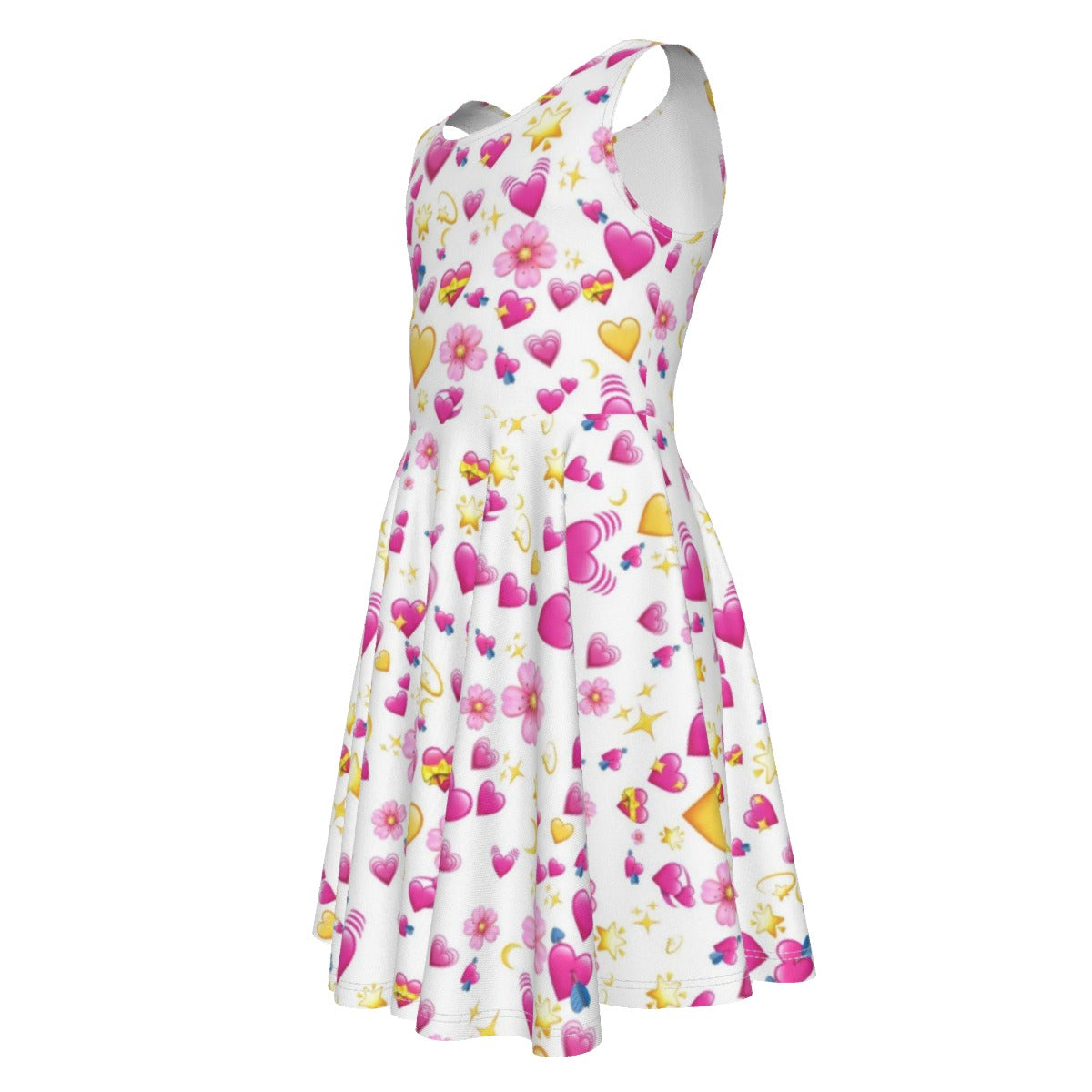 Heart Emoji Kid's Sleeveless Vest Dress