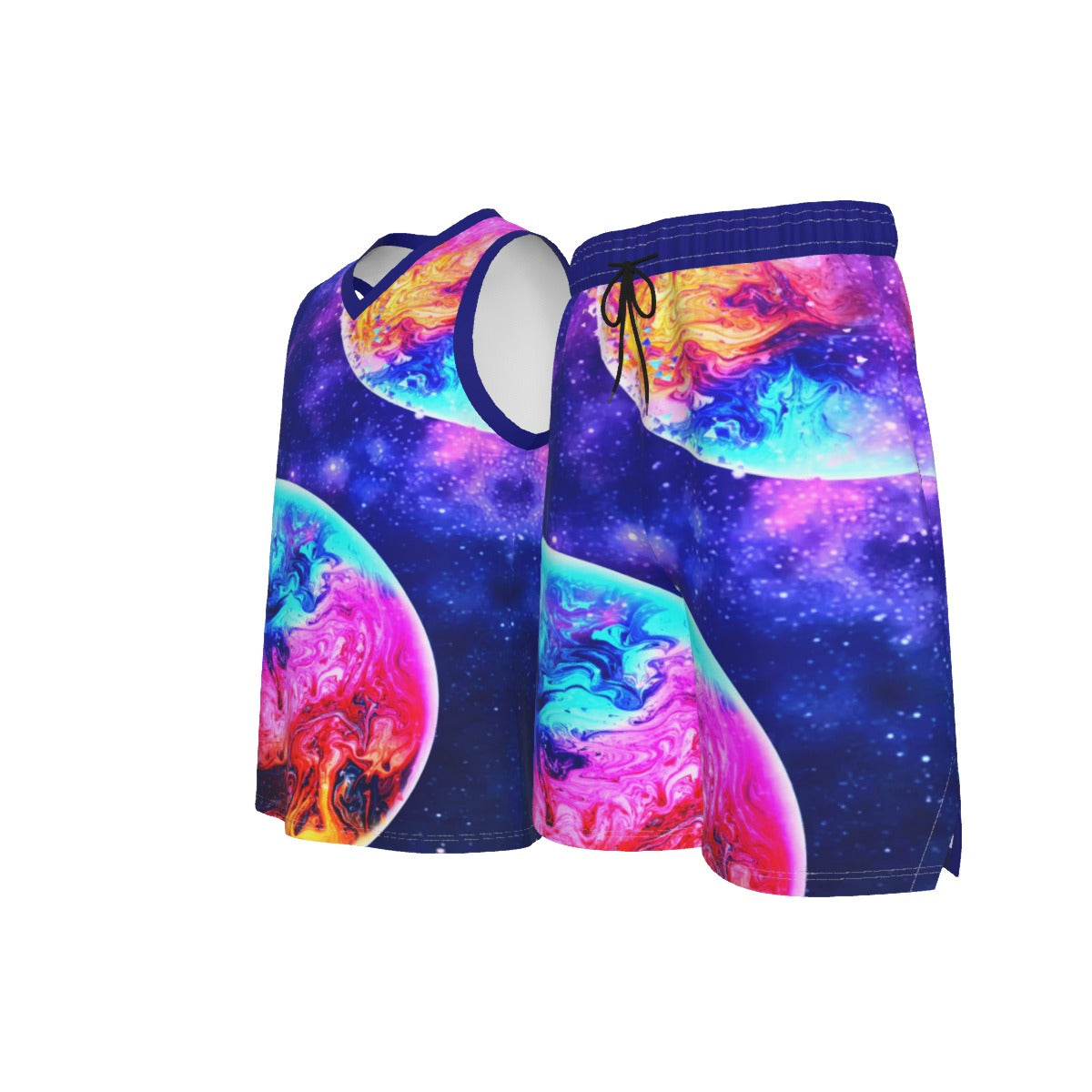 Outside Space Men's V Neck Basketball Suit