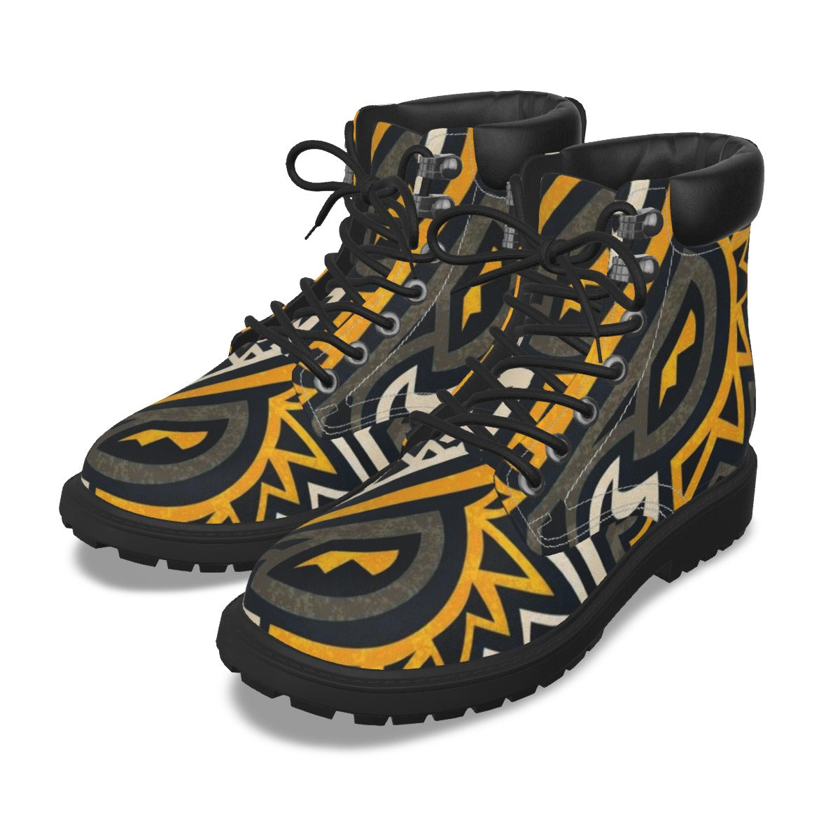 Graffiti Style Men's Short Boots
