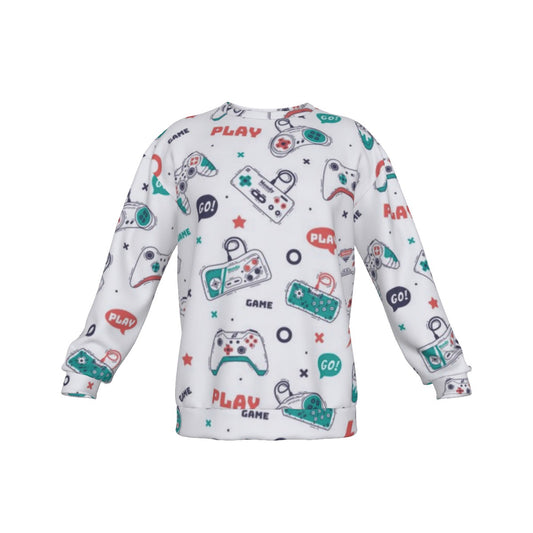 Gamers Only Men's Drop Shoulder Round Neck Long-Sleeved Sweatshirt