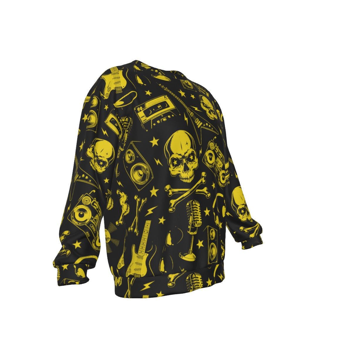 Rock Star Lifestyle Men's Drop Shoulder Round Neck Long-Sleeved Sweatshirt