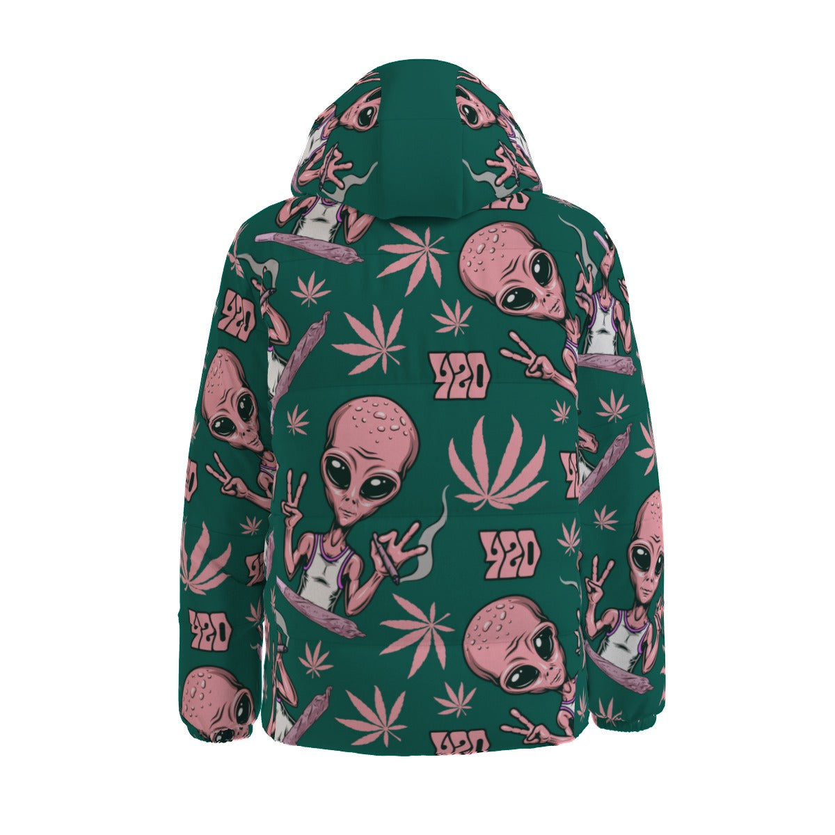 420 Alien Stoners Only Winter Time Jacket Unisex