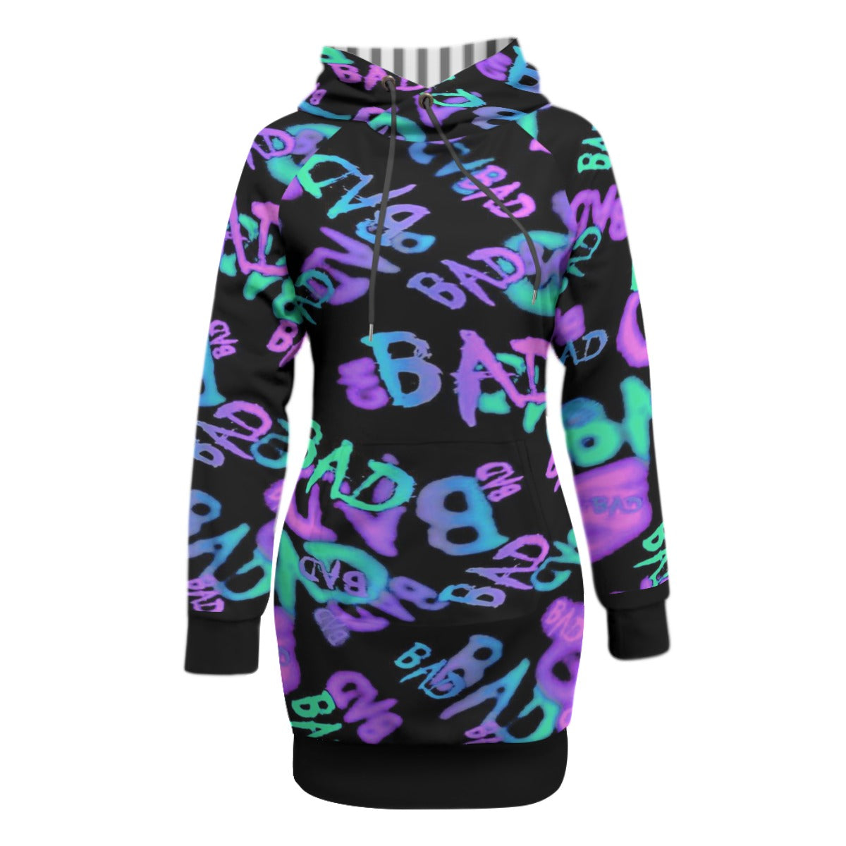 Baddies Only Women's Pullover Hoodie With Raglan Sleeve