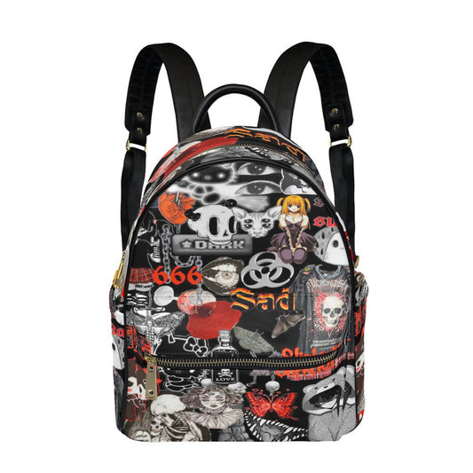 Punk Style Small Size Backpack