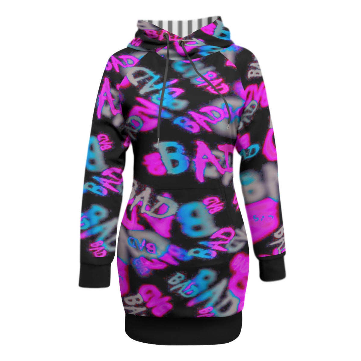 Baddies Only Women's Pullover Hoodie With Raglan Sleeve