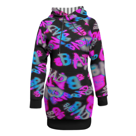 Baddies Only Women's Pullover Hoodie With Raglan Sleeve