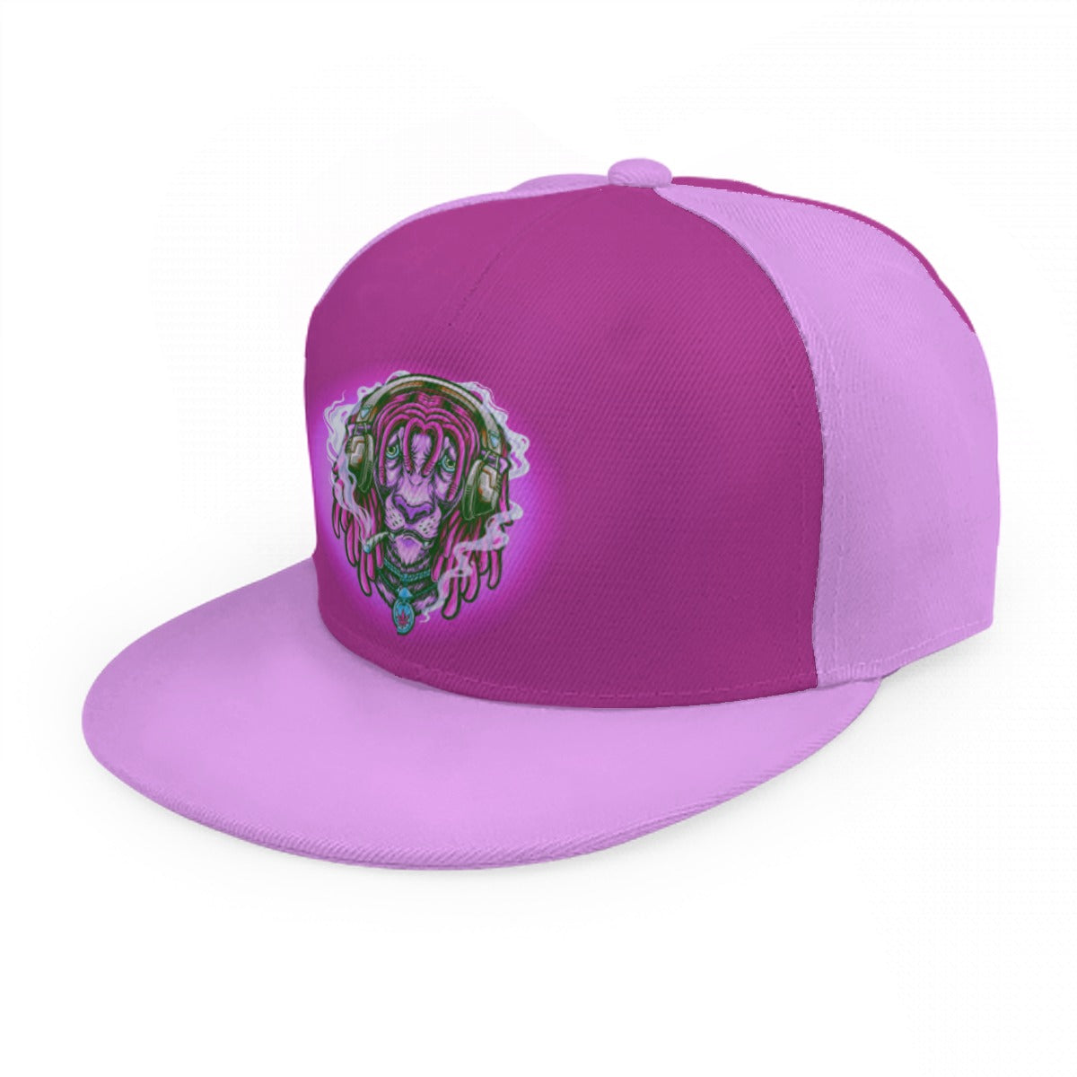 Stoners Only Lion Listening Music Snap Back