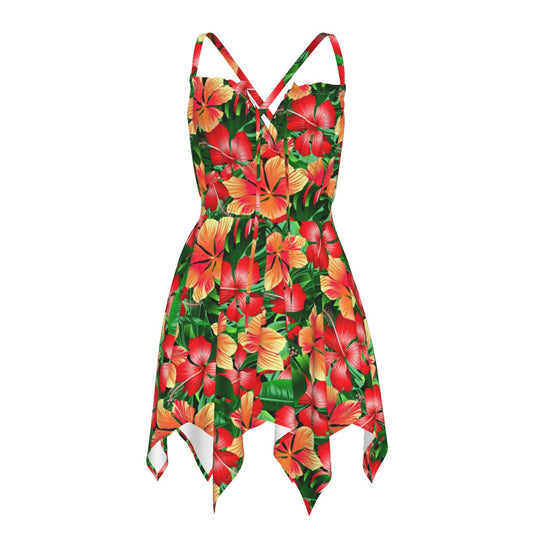 Tropical Flowers Women's Slip Dress