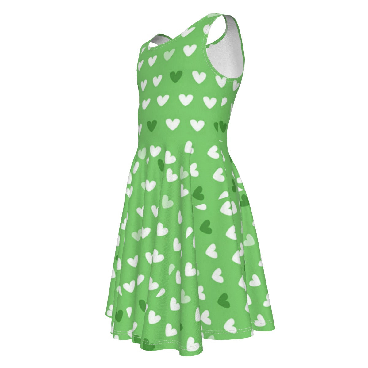 Her Heart Kid's Sleeveless Vest Dress