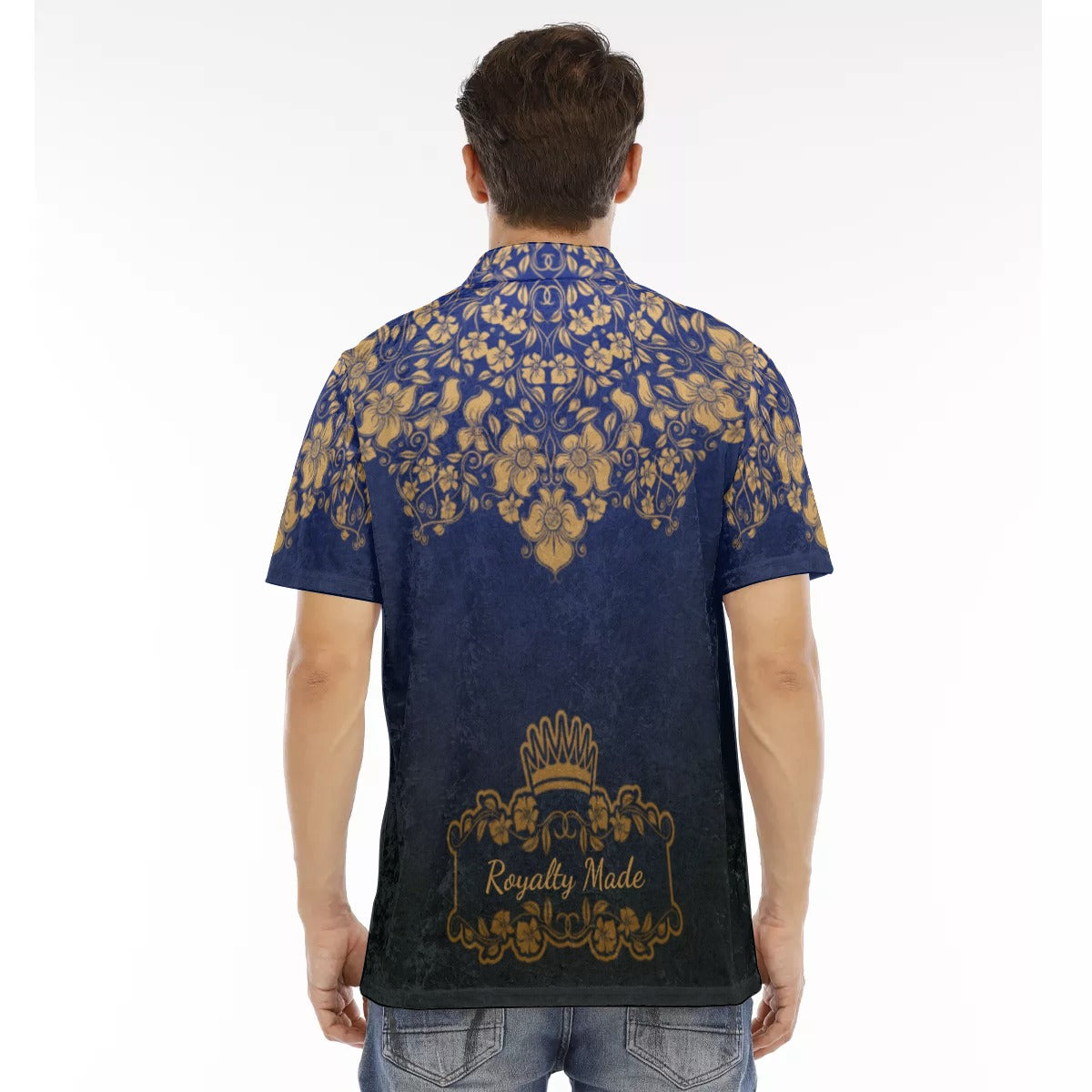 Royalty Made Blue Men's Polo Shirt