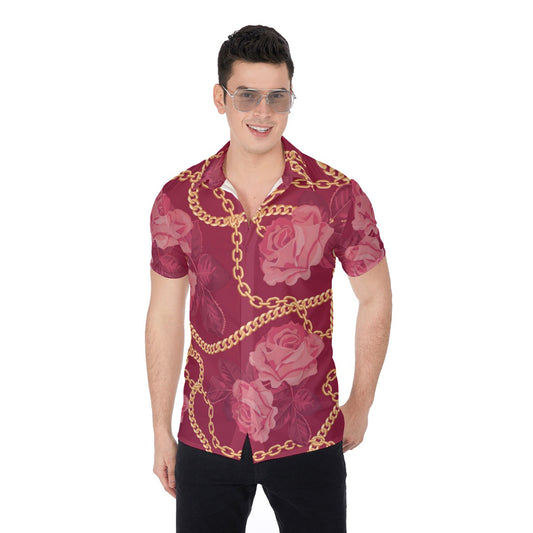 Chains & Roses Men's Button Up Shirt