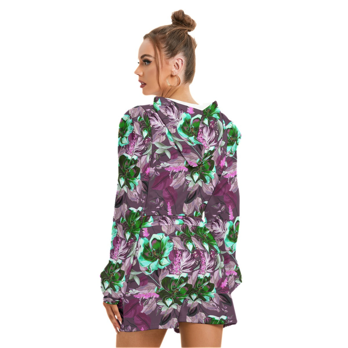 Beautiful Tulips Women's Micro Fleece Hoodie And Shorts Set