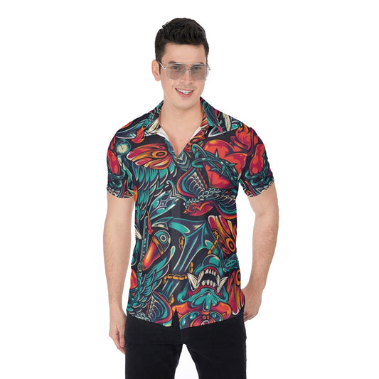 Inked Up Men's Button Up