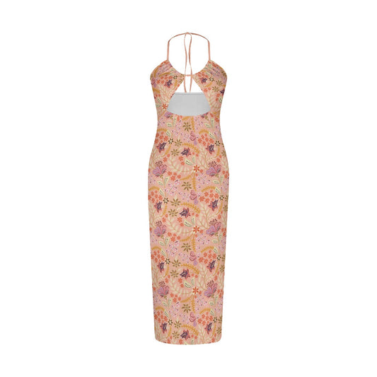 Cute Floral Women's Sexy Hollow Cami Dress