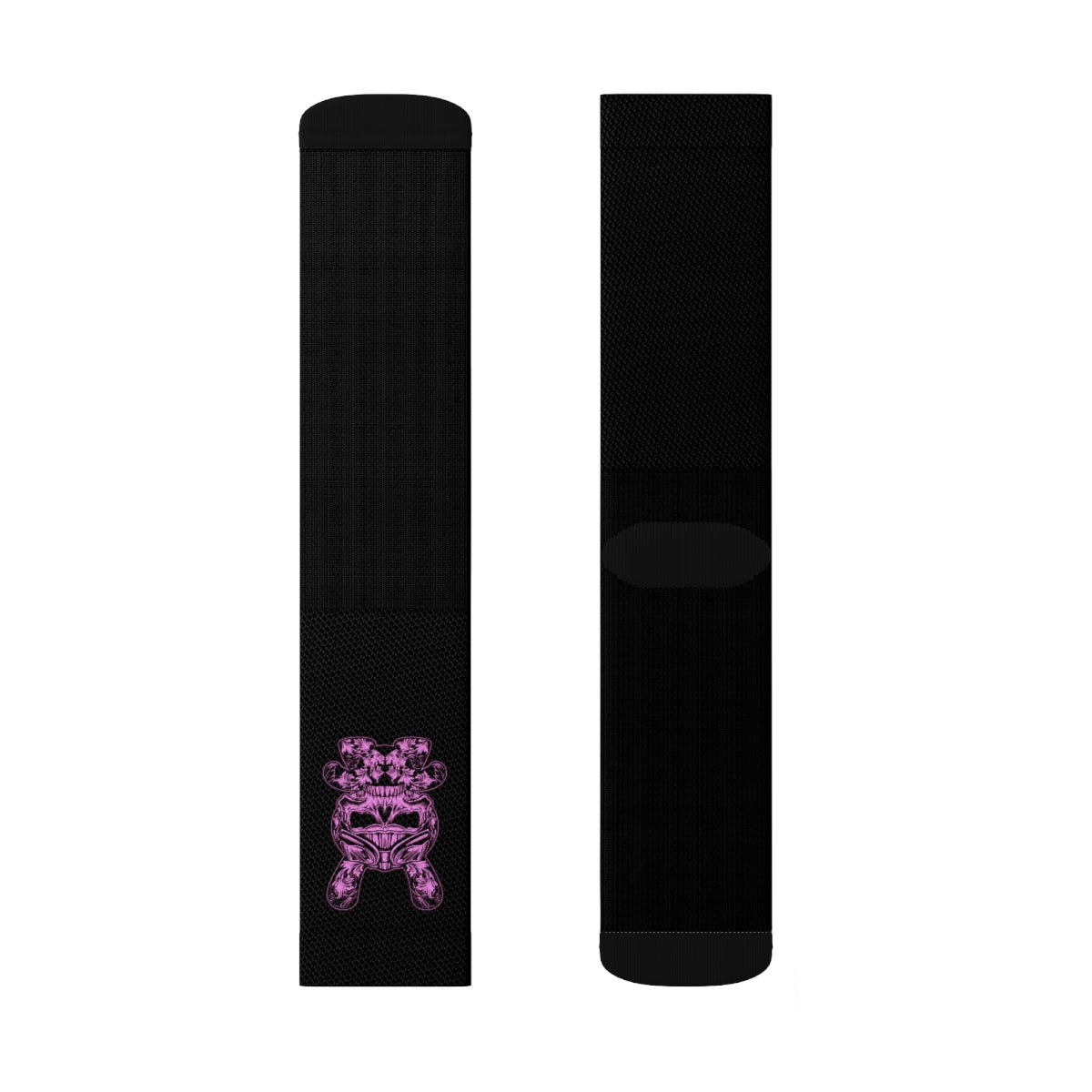 B RABB Black & Pink Crew Socks