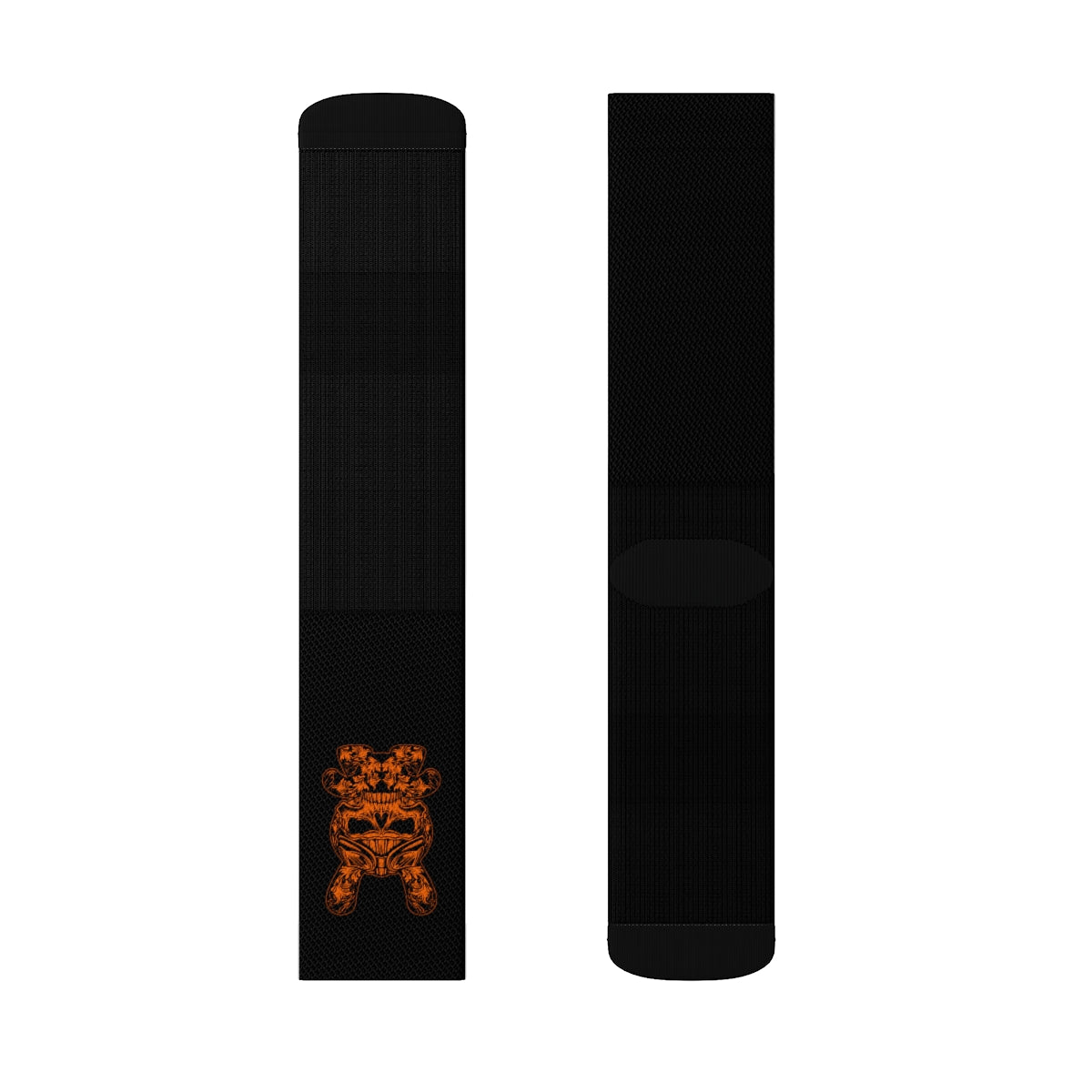 B RABB Black & Orange Crew Socks