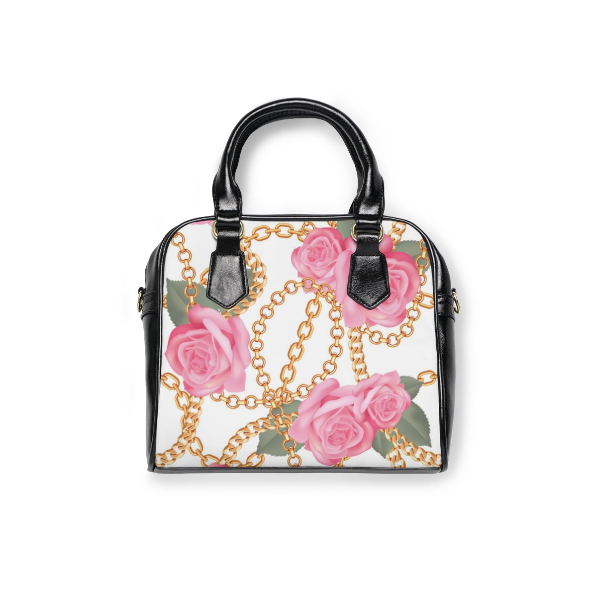 Chains & Roses Shoulder Handbag