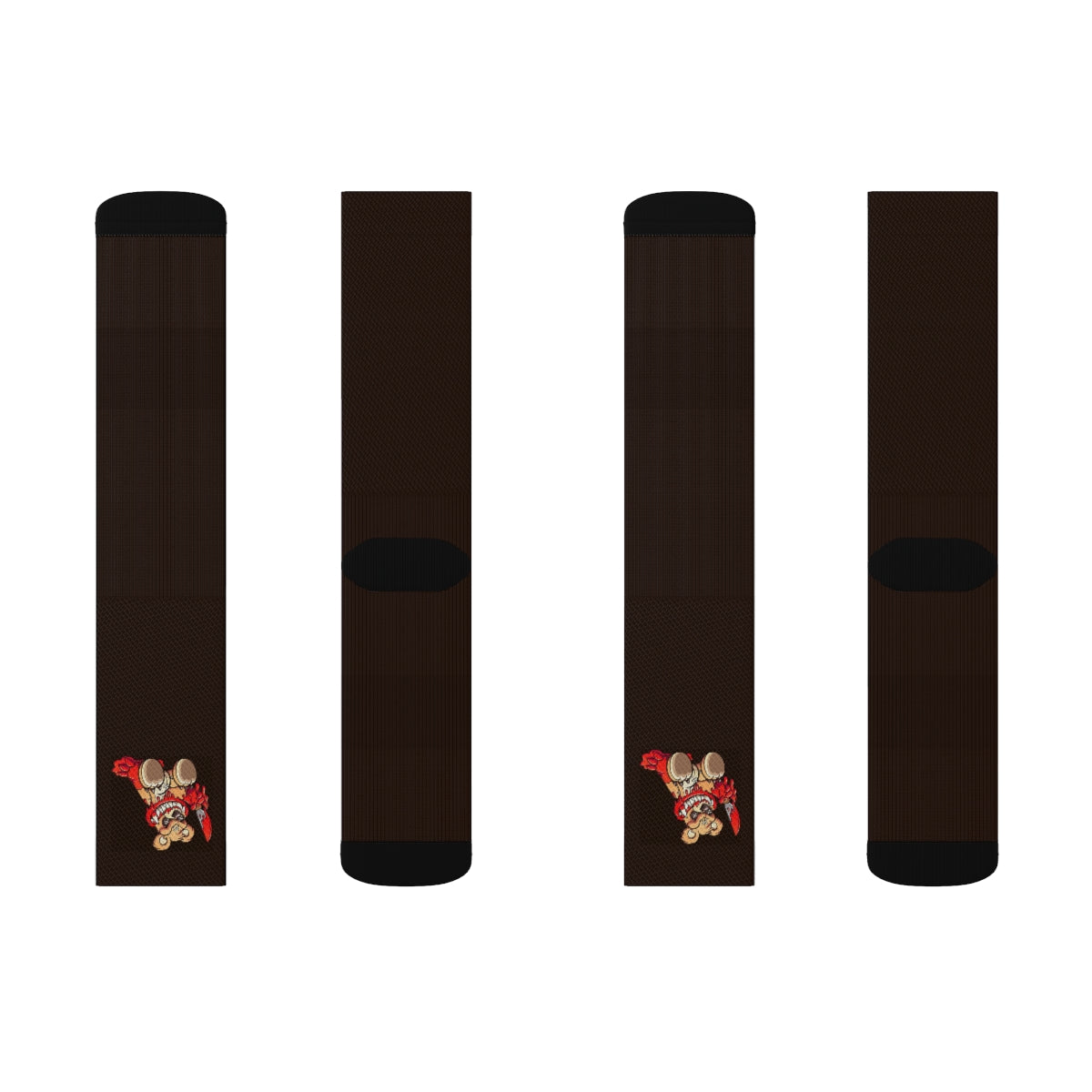 Evil Teddy Bear Crew Socks