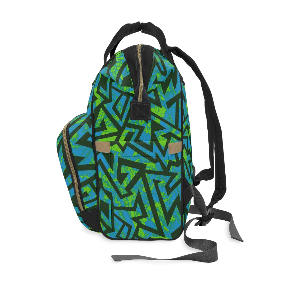 Colorful Geometric Multifunctional Backpack