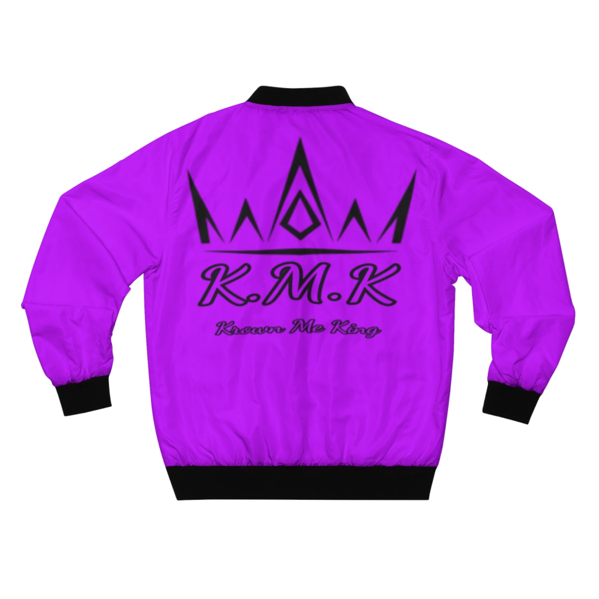Krown Me King Puple Men's Bomber Jacket