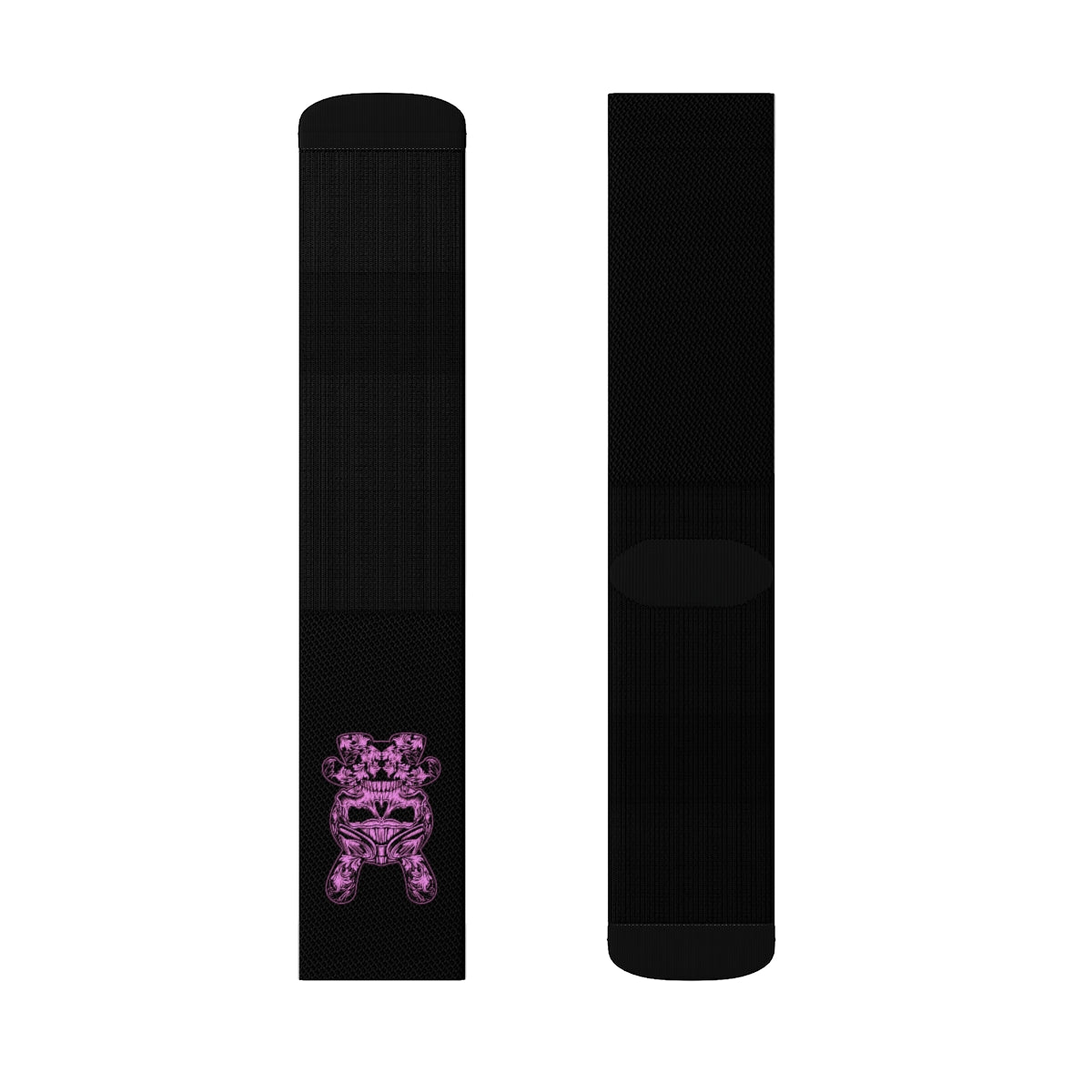 B RABB Black & Pink Crew Socks