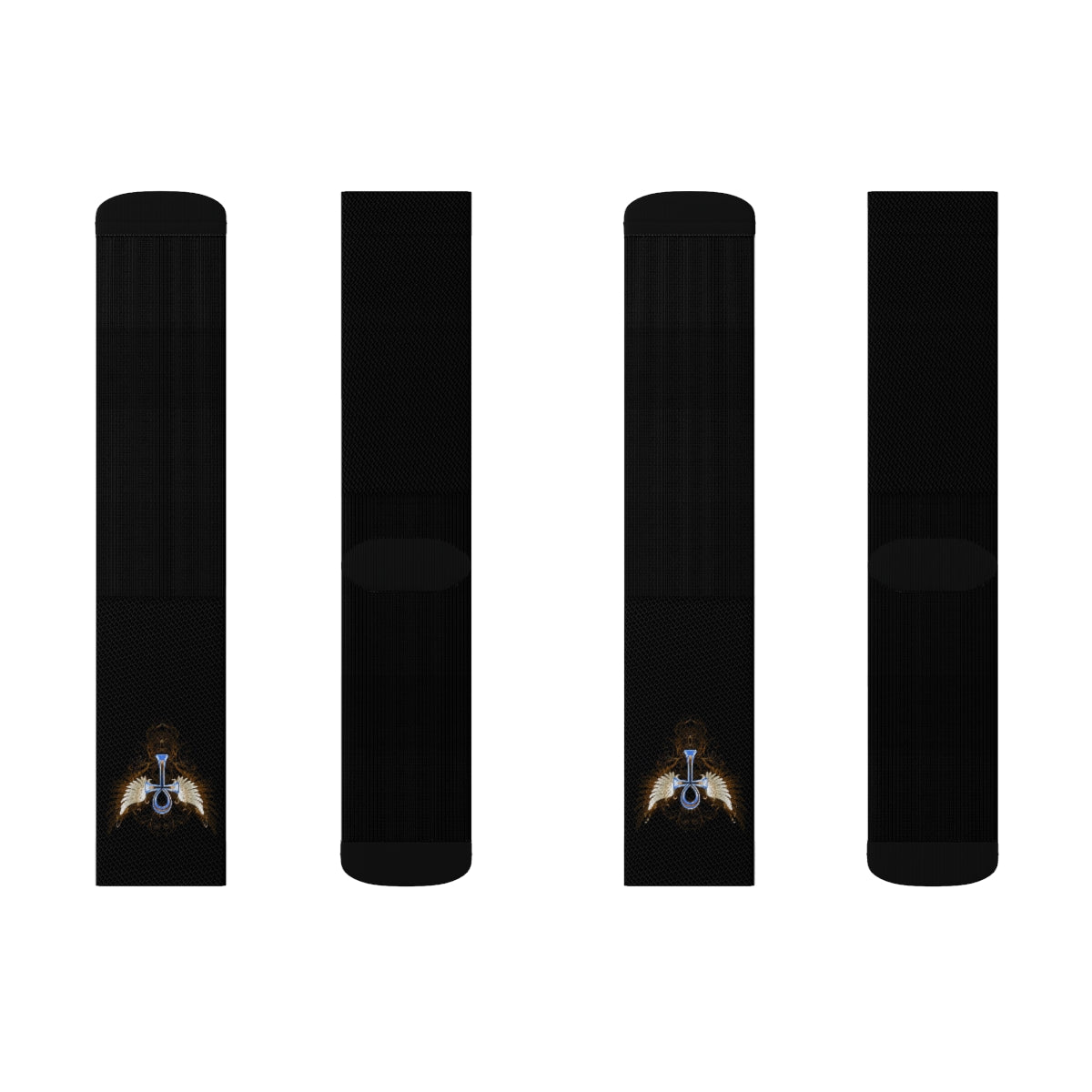 Blue Ankh Crew Socks