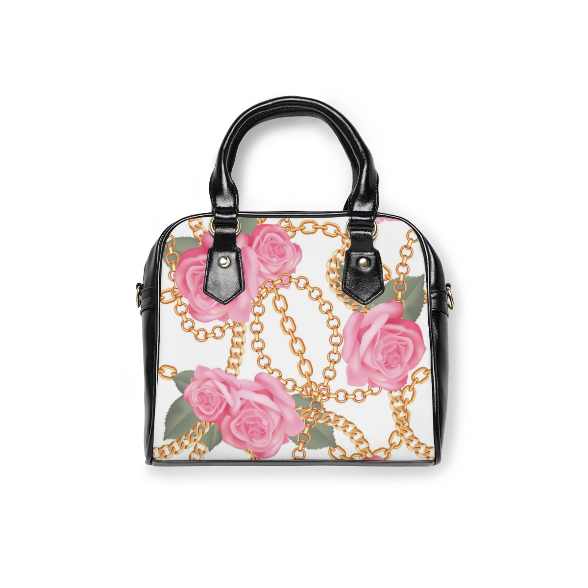 Chains & Roses Shoulder Handbag