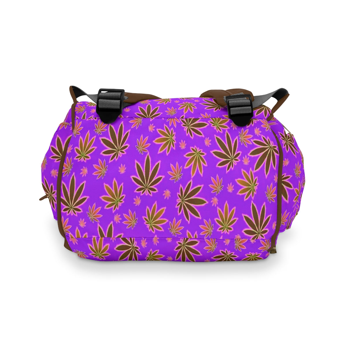 Colorful Pot Leaves Multifunctional Backpack