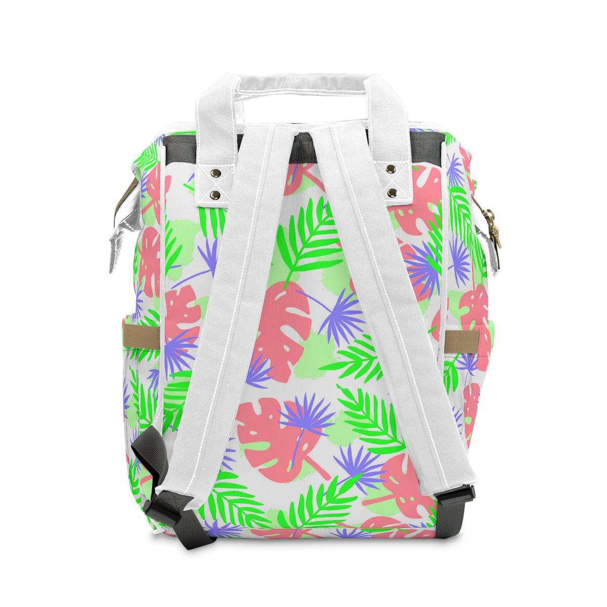 Tropical Leaves Multifunctional Backpack