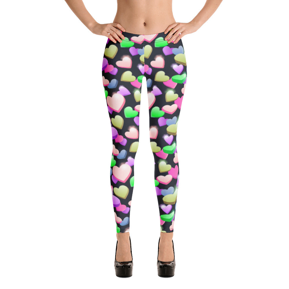 Candy Hearts Leggings – Krown Me King Ent LLC Clothing