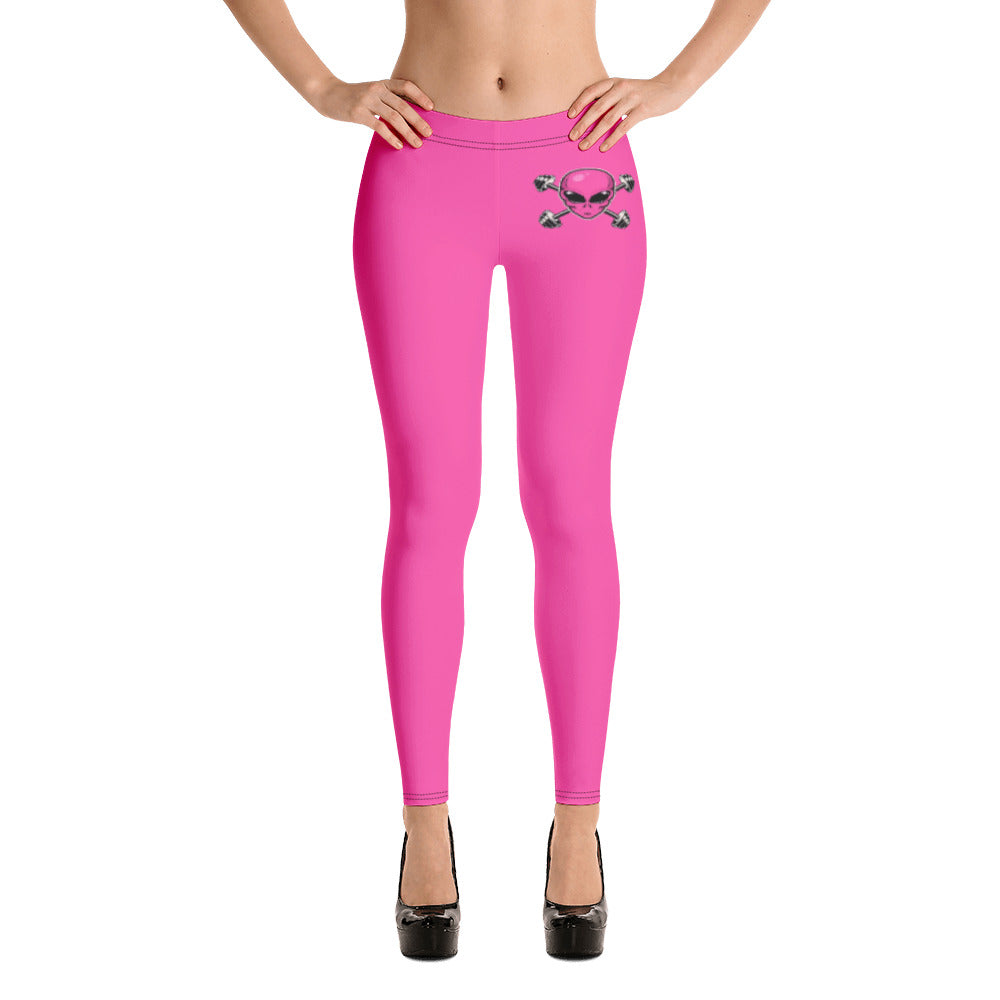 Pink Alien Gym Leggings