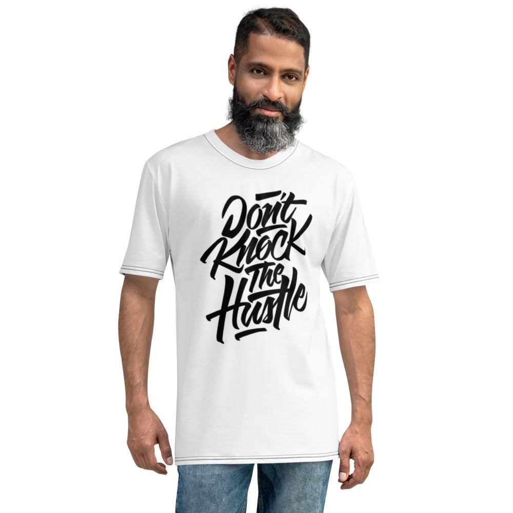 Don't Knock The Hustle White & Black Men's T-shirt