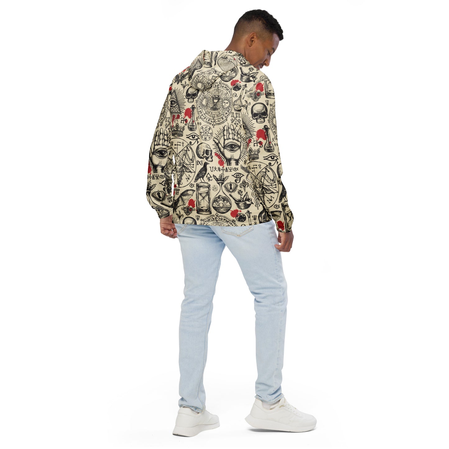 Abstract Satanic Men’s windbreaker