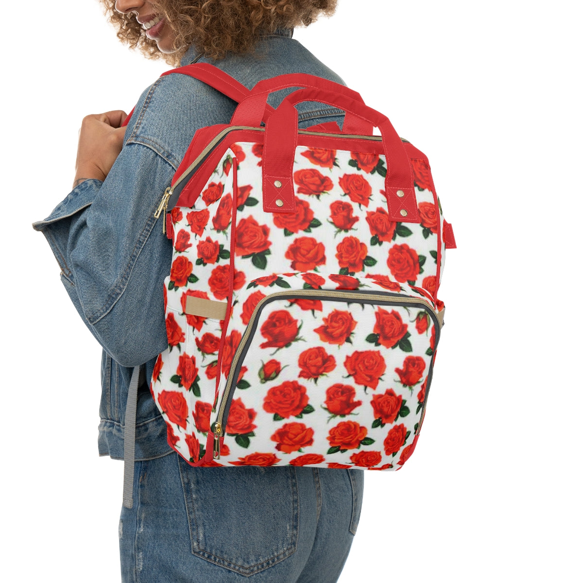 Red Roses Multifunctional Backpack