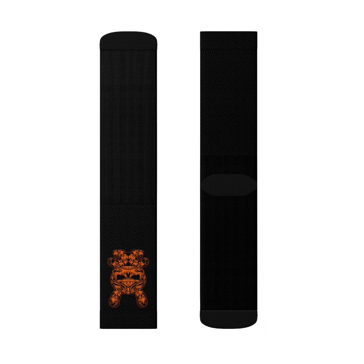 B RABB Black & Orange Crew Socks