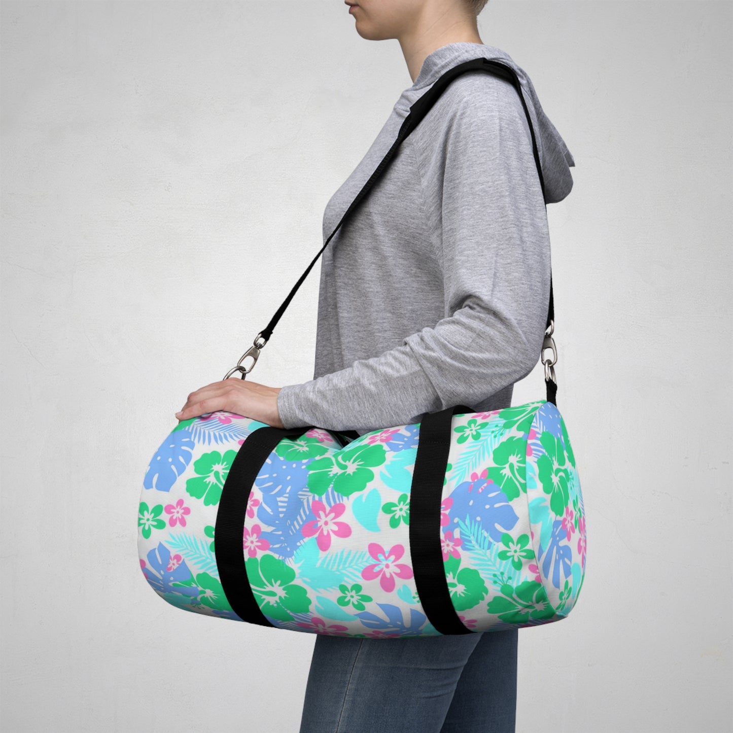Tropical Hawaiian Flowers Duffel Bag