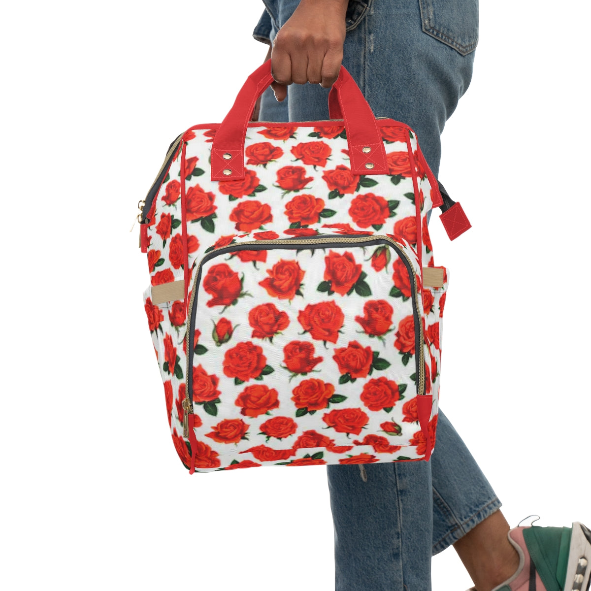 Red Roses Multifunctional Backpack