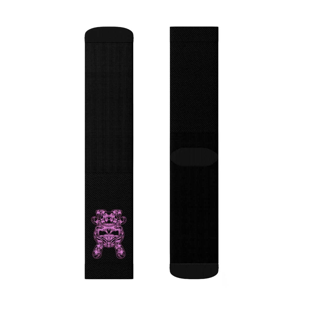 B RABB Black & Pink Crew Socks