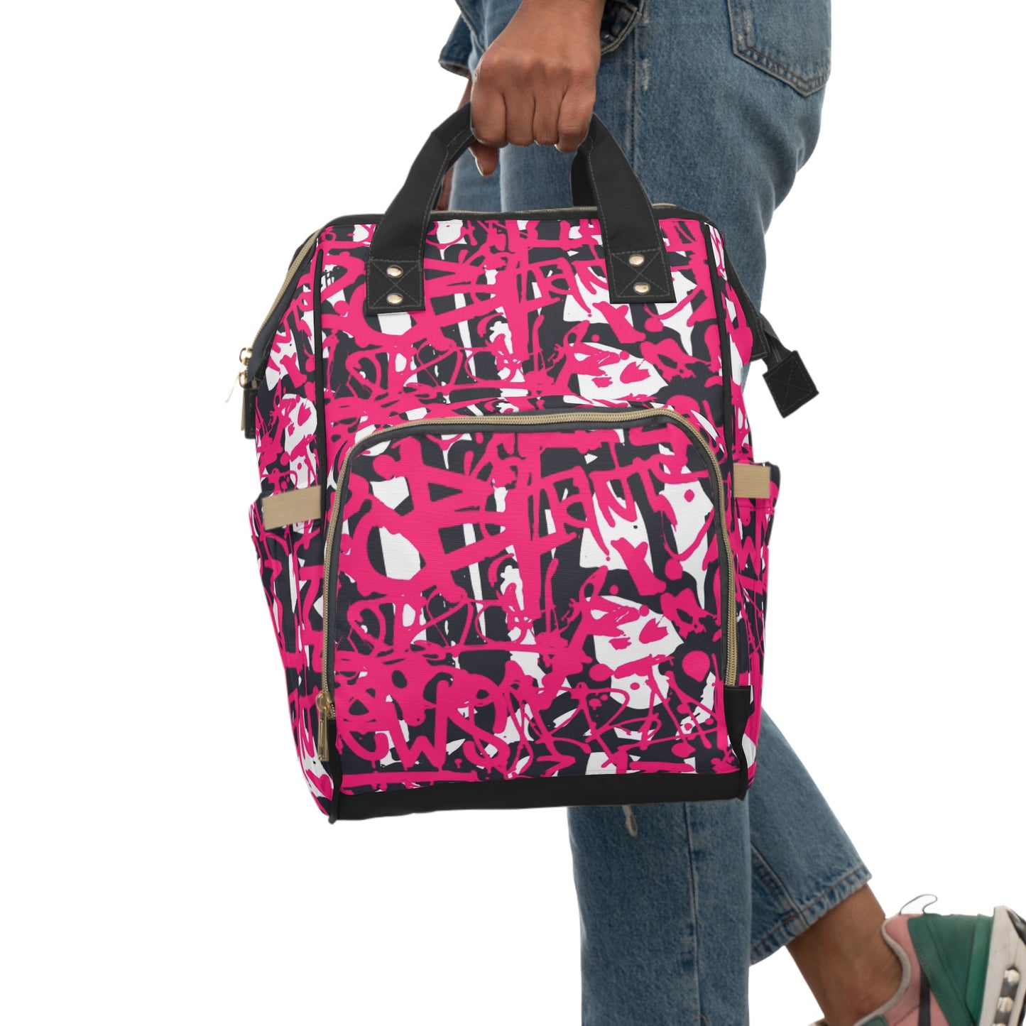 Graffiti Style Multifunctional Backpack